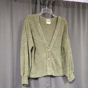 Large blu pepper  Olive Cardigan Sweater